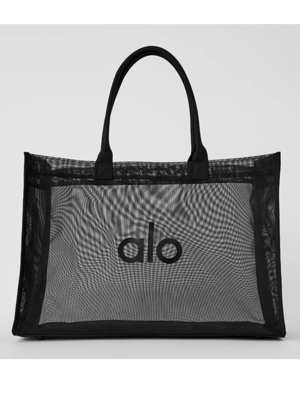 ALO Yoga Black Mesh Tote - Picture 2 of 2